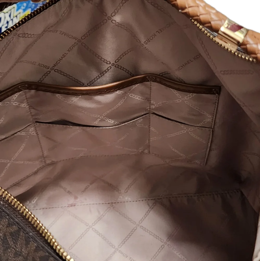 Michael Kors Signature Brown Shoulder Bag - Picture 14 of 16